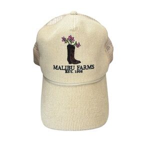 Anthropologie Coney Island Picnic Corduroy Malibu Farms Trucker Hat